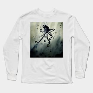 Squid shooting ink Long Sleeve T-Shirt